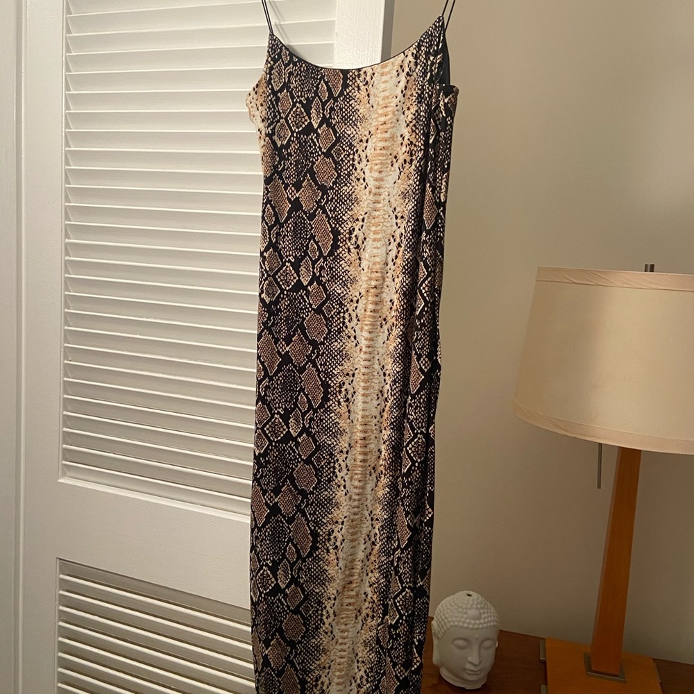 Snake print dress